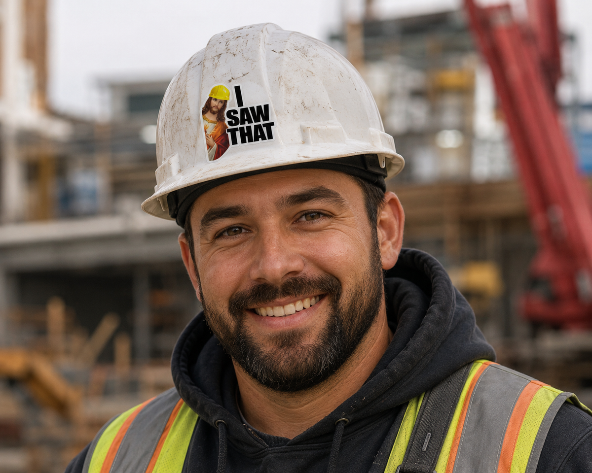 I saw that - Hard Hat Decal
