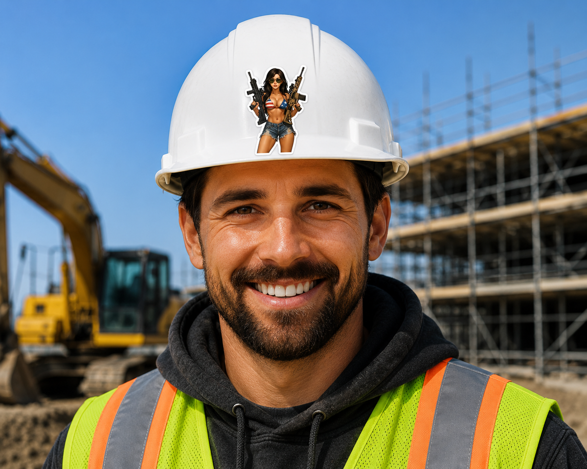 Big Guns - Hard Hat Decal