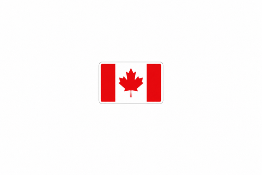 Canadian Flag - Hard Hat Decal