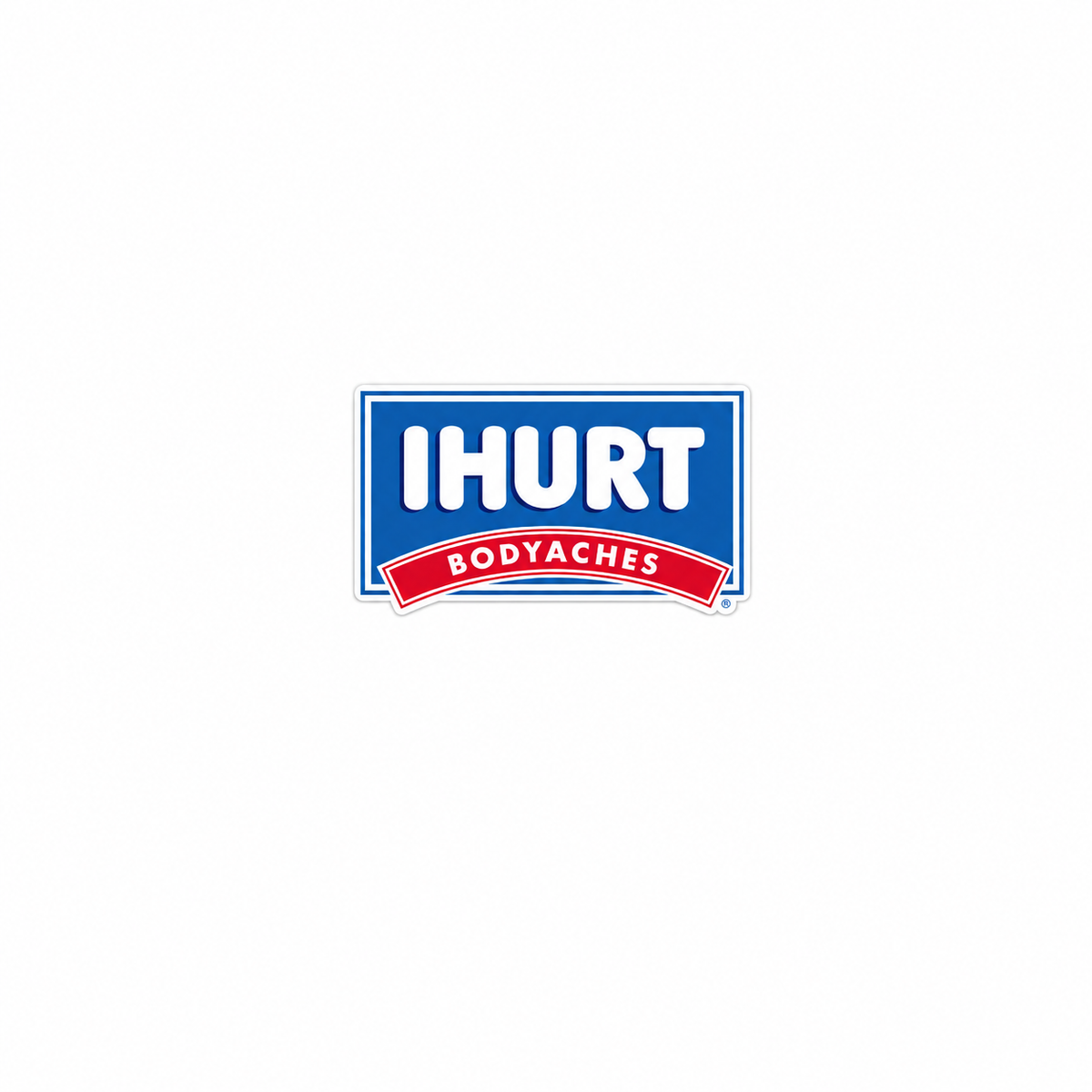 I Hurt - Hard Hat Decal