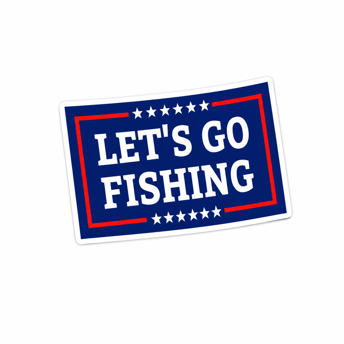 Let’s Go Fishing - Hard Hat Decal