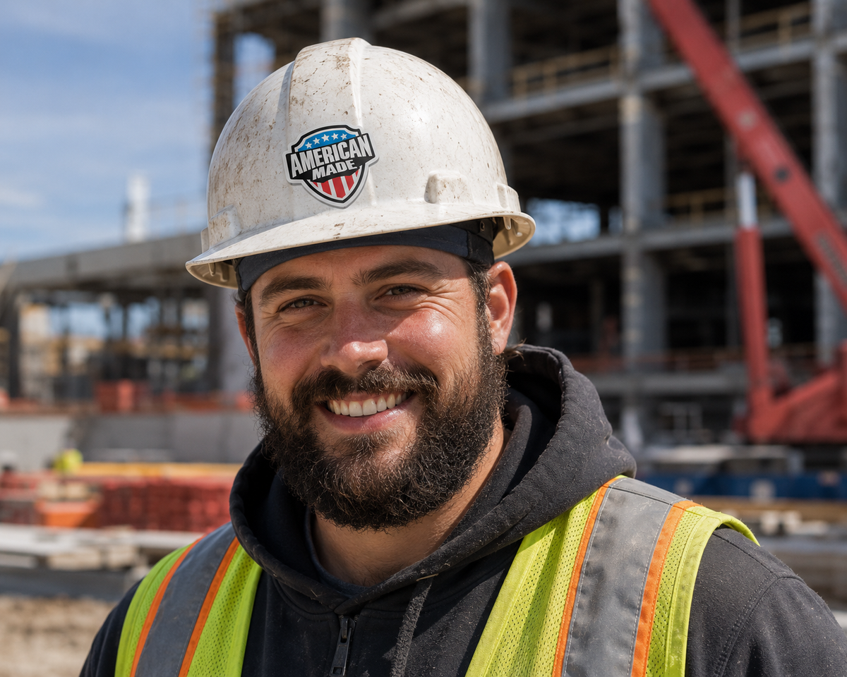 American Made - Hard Hat Decal