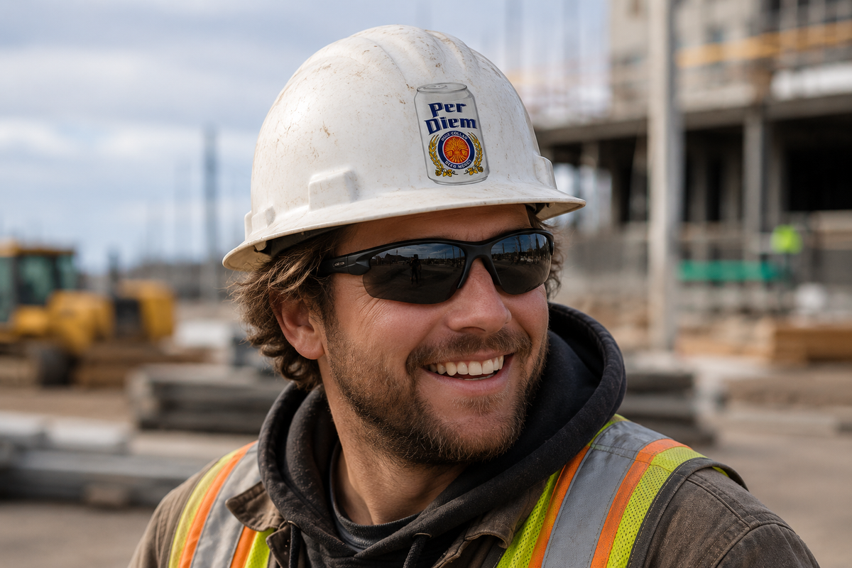 Per Diem Lite - Hard Hat Decal