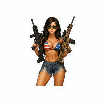 Big Guns - Hard Hat Decal