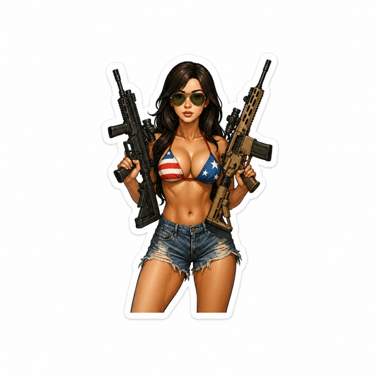 Big Guns - Hard Hat Decal