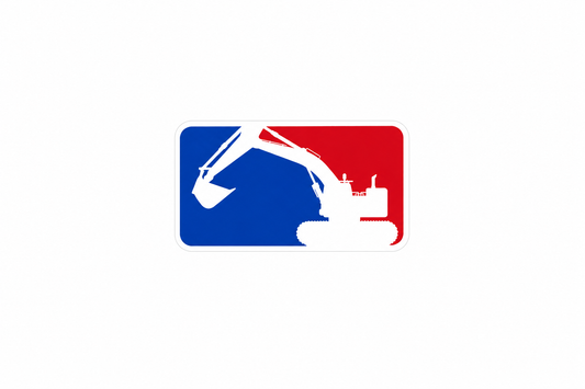 Major League Excavator - Hard Hat Decal