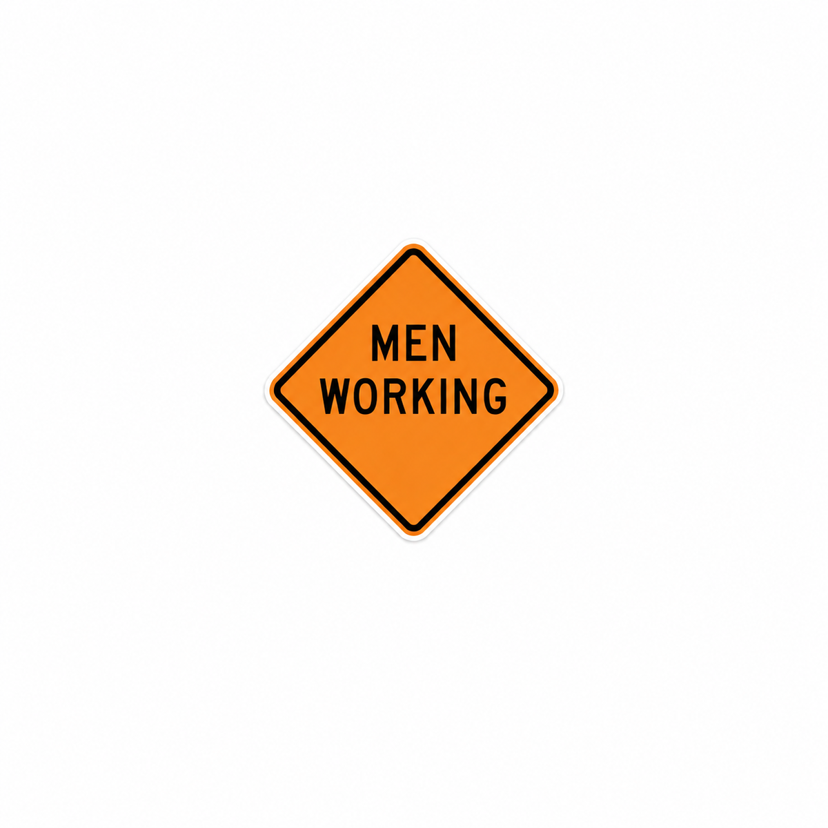 Men Working - Hard Hat Decal