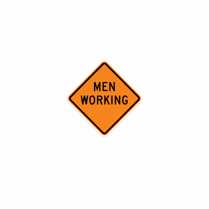 Men Working - Hard Hat Decal