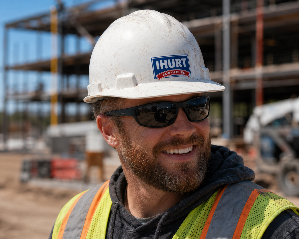 I Hurt - Hard Hat Decal