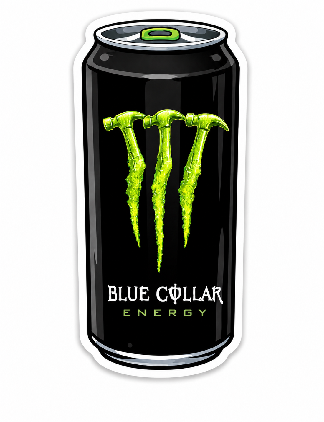 Blue Collar Energy - Hard Hat Decal