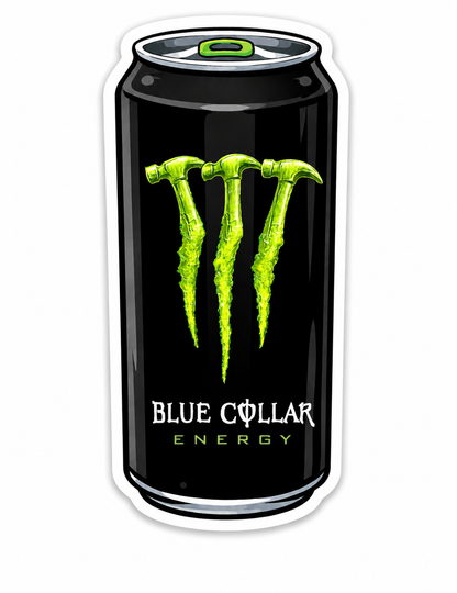 Blue Collar Energy - Hard Hat Decal
