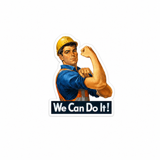 We Can Do It! - Hard Hat Decal