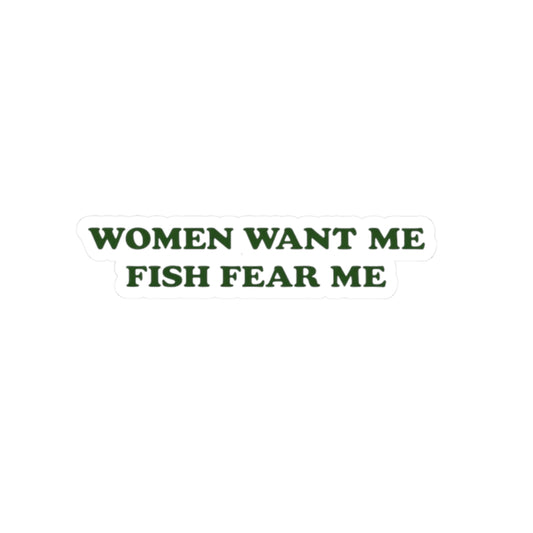 Fish Fear me - Hard Hat decal