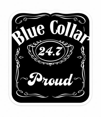 Blue Collar Whiskey - Hard Hat Decal