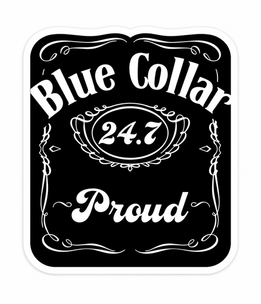 Blue Collar Whiskey - Hard Hat Decal