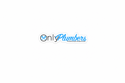 Only Plumbers - Hard Hat Decal
