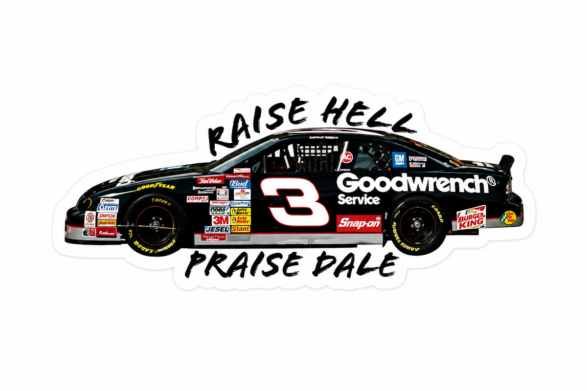 Raise Hell, Praise Dale - Hard Hat Decal