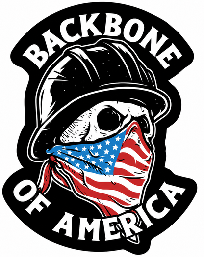 Backbone Of America - Hard Hat Decal