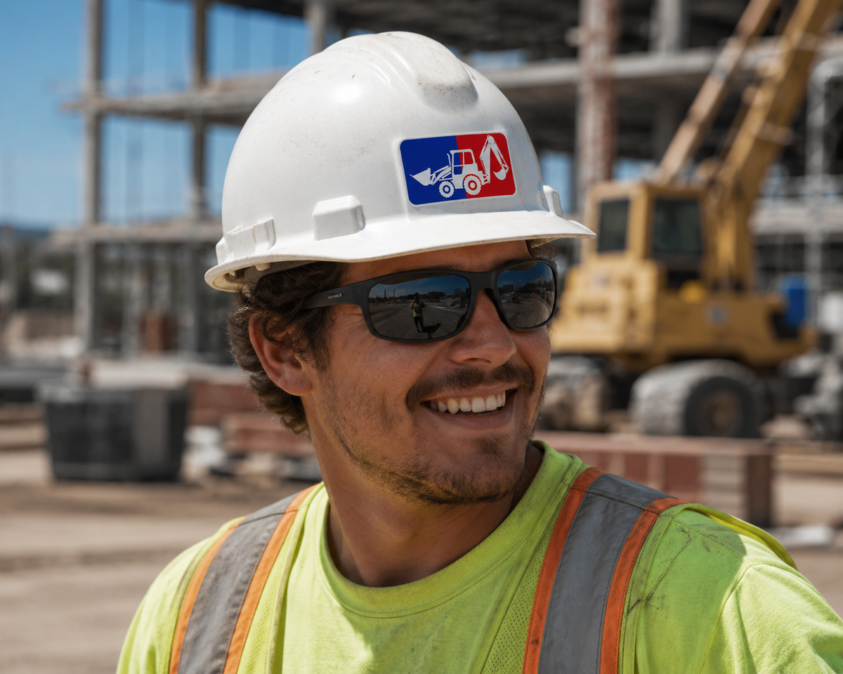Major League Hoe - Hard Hat Decal