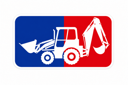 Major League Hoe - Hard Hat Decal