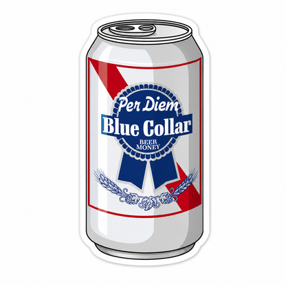 Per Diem Beer - Hard Hat Decal