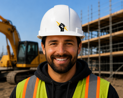 Electrician Hand - Hard Hat Decal