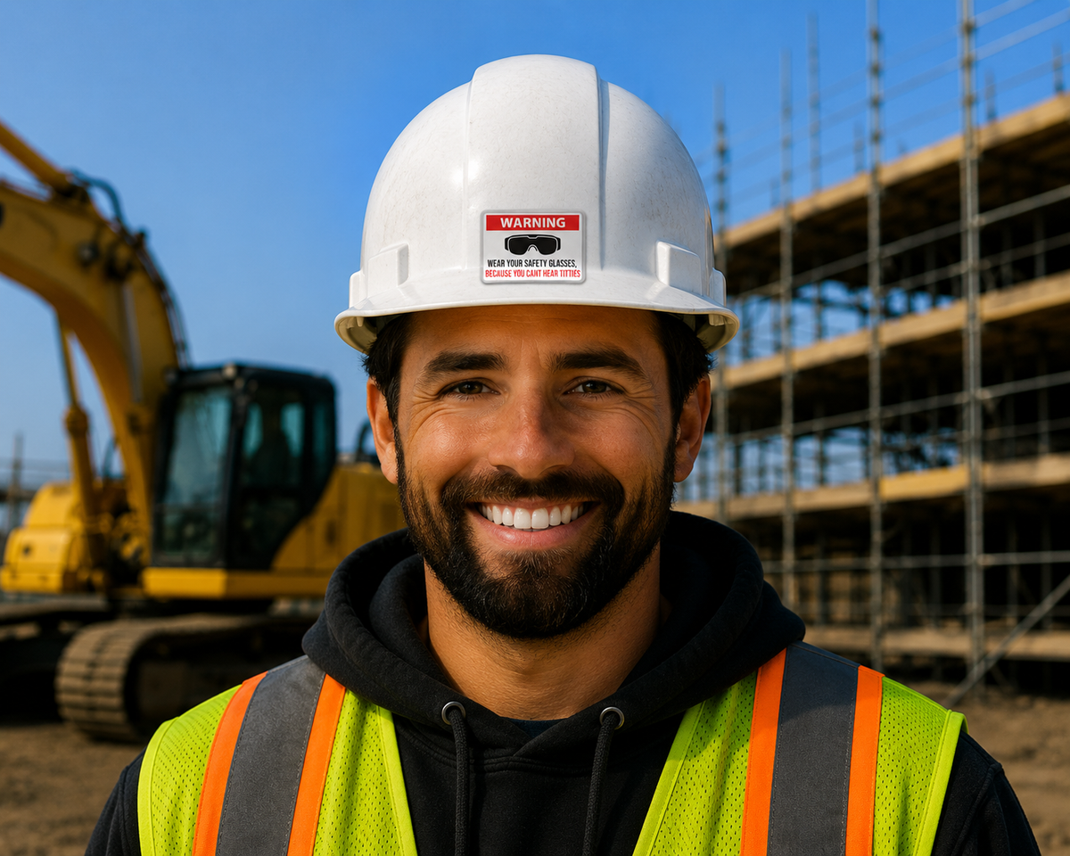 Can’t Hear Tits! - Hard Hat Decal