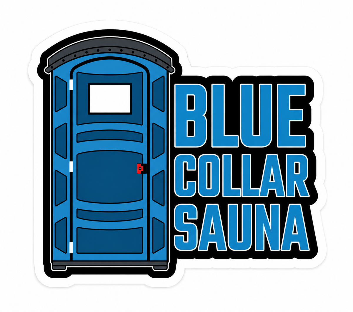 Blue Collar Suana - Hard Hat Decal