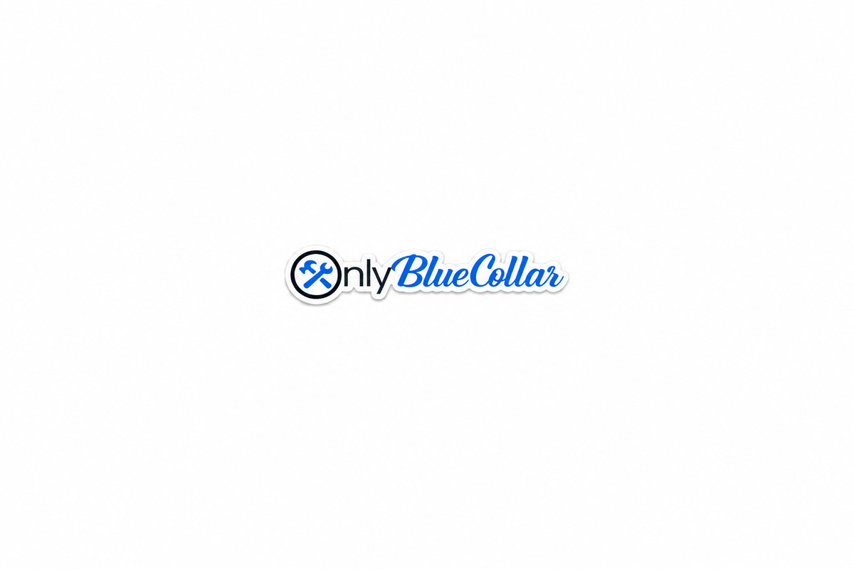 Only Blue Collar - Hard Hat Decal