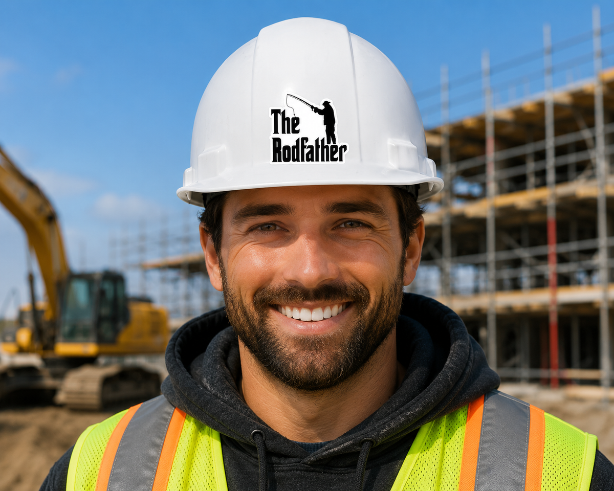 The Rodfather - Hard Hat Decal