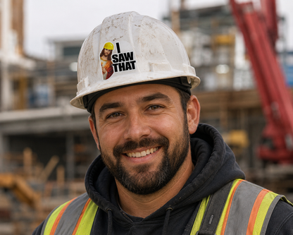 I saw that - Hard Hat Decal