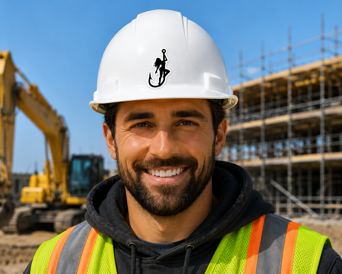 The Hooker - Hard Hat Decal