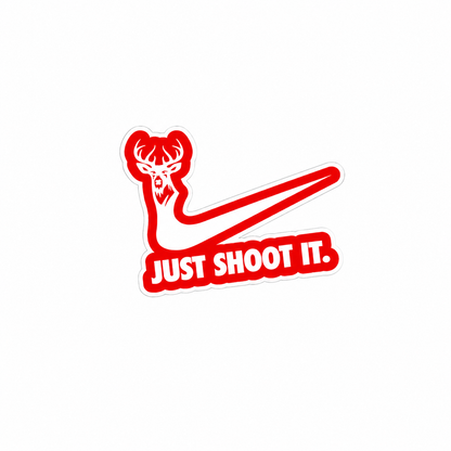 Just Shoot it - Hard Hat Decal
