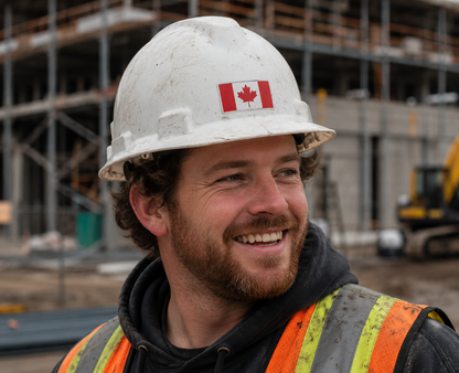 Canadian Flag - Hard Hat Decal