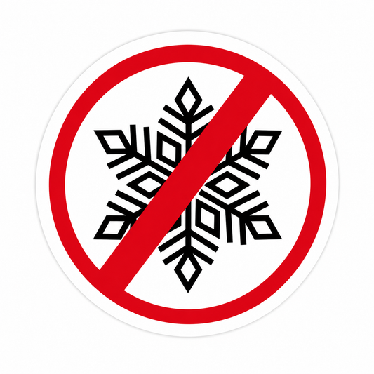 No Snowflakes - Hard Hat Decal
