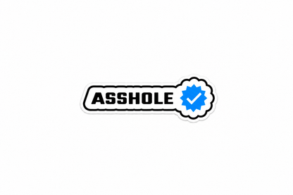 Verified Asshole - Hard Hat Decal