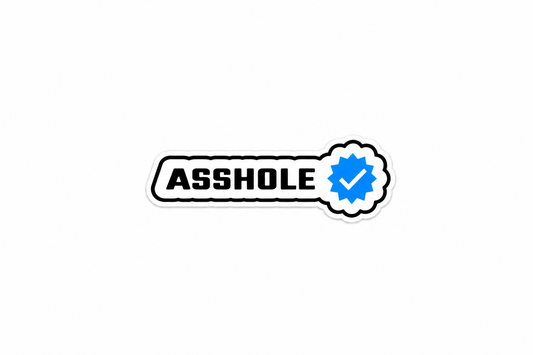 Verified Asshole - Hard Hat Decal